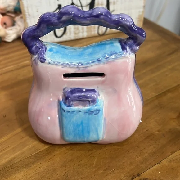 Cute little purse piggy bank - Picture 2 of 5